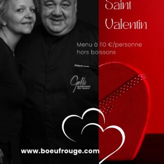 Le Menu SAINT-VALENTIN 2026  - pour 2 personnes